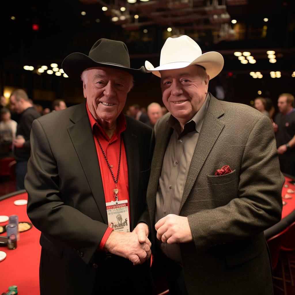 Sponsors Doyle Brunson and Jack Binion officially...